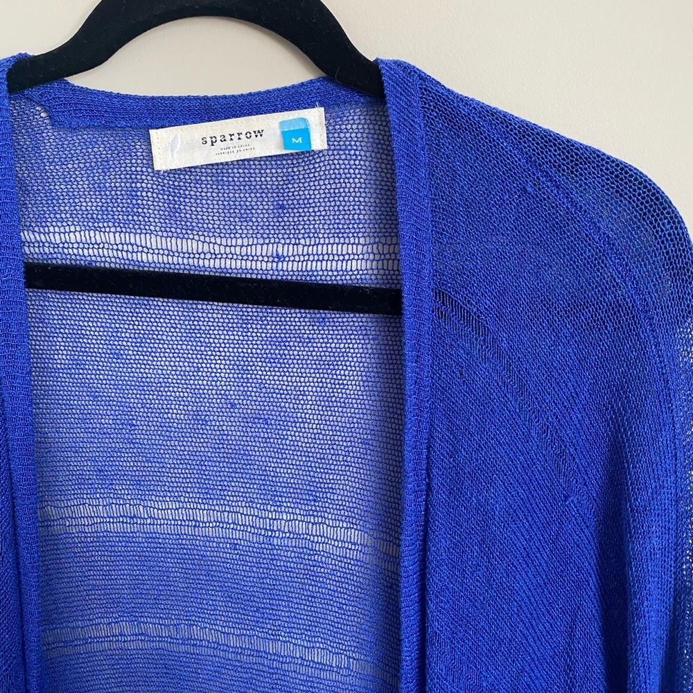 Anthropologie Sparrow Duster in blue. Size Medium